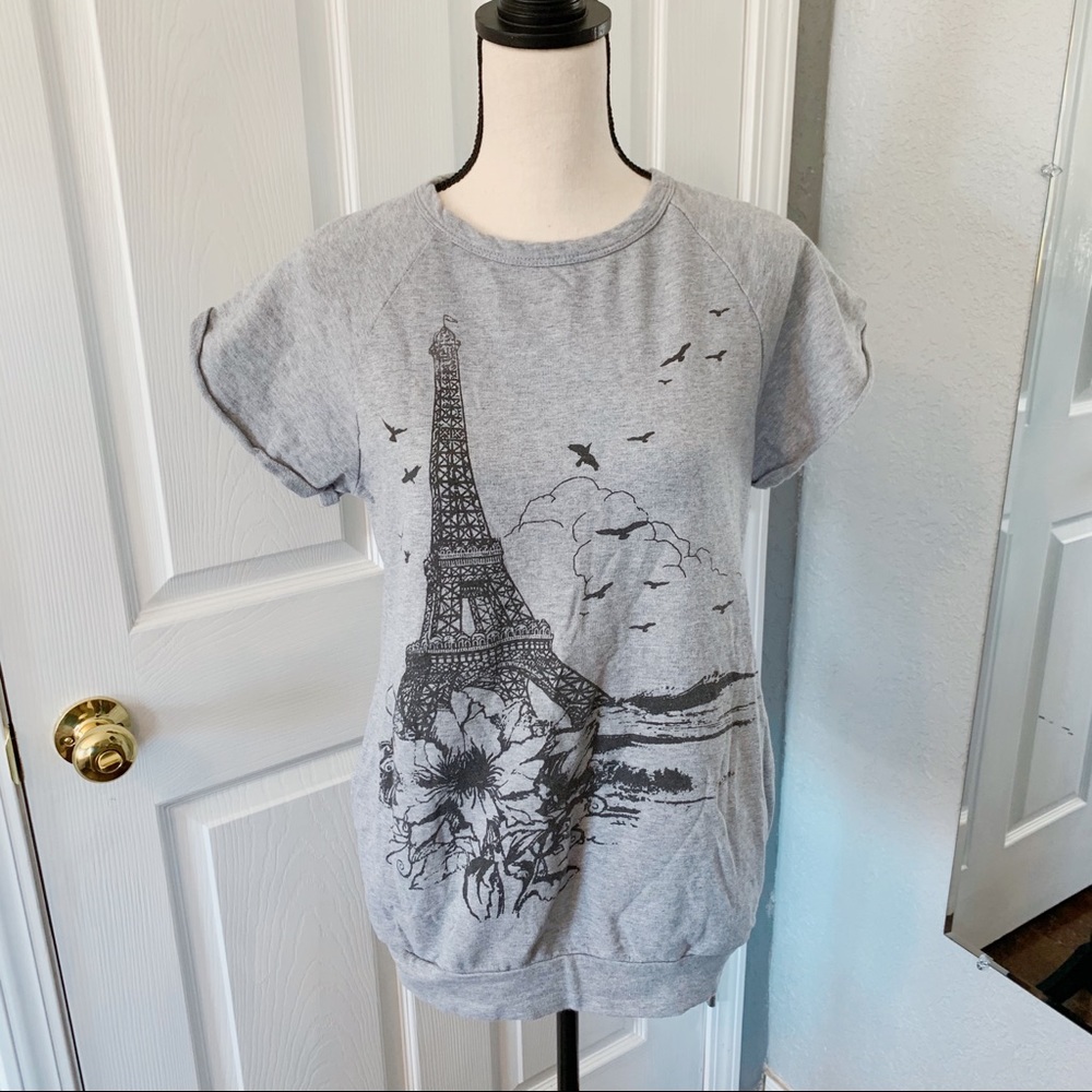 Janette Eiffel Tower Paris top size small pockets